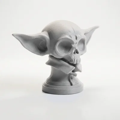 Mô hình 3D đầu lâu Grogu - Đồ sưu tầm Star Wars độc đáo