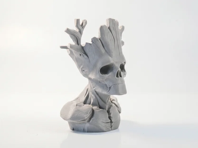 Tượng đầu lâu Groot phong cách Gothic - File in 3D - Image 2