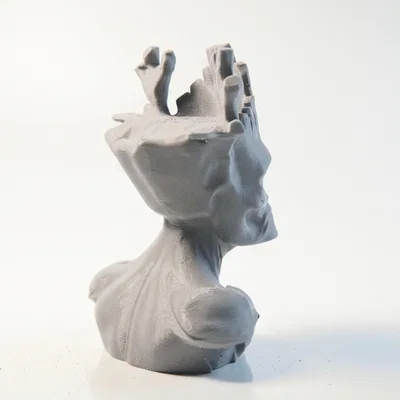 Tượng đầu lâu Groot phong cách Gothic - File in 3D