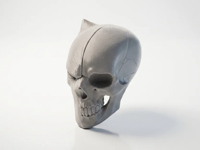 Mô hình 3D Bán diện sọ người - Decor phong cách Gothic - Image 1