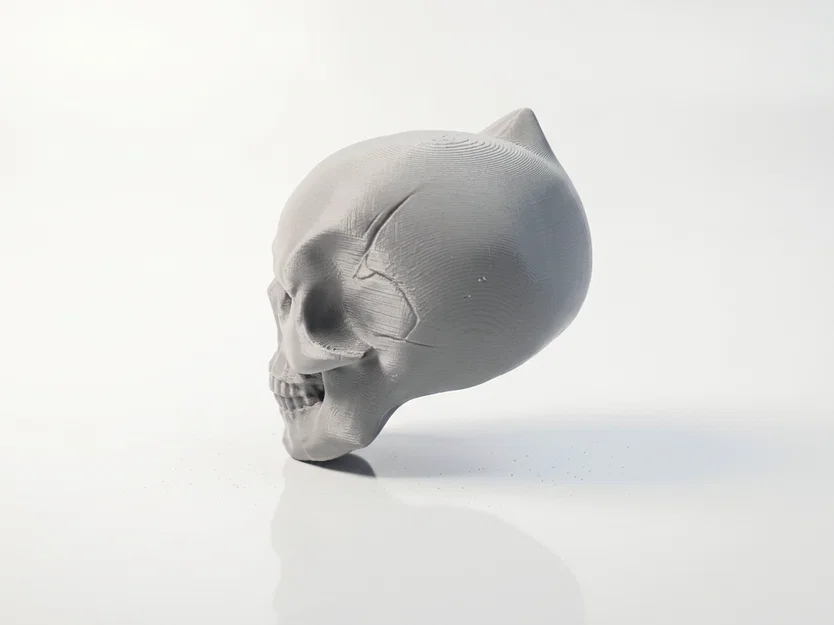 Mô hình 3D Bán diện sọ người - Decor phong cách Gothic - Image 4