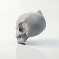 Mô hình 3D Bán diện sọ người - Decor phong cách Gothic - Thumbnail 4