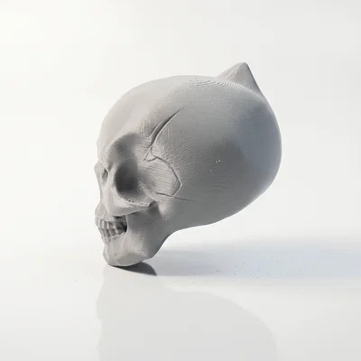 Mô hình 3D Bán diện sọ người - Decor phong cách Gothic