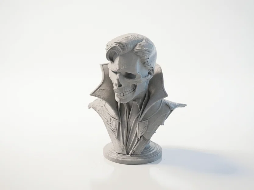 Mô hình 3D Bán thân Doctor Strange Nửa mặt Đầu lâu - Image 1