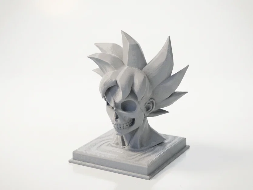 Mô hình 3D tượng Goku bán diện đầu lâu - Bản in Anime độc lạ - Image 1