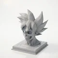 Mô hình 3D tượng Goku bán diện đầu lâu - Bản in Anime độc lạ - Thumbnail 1