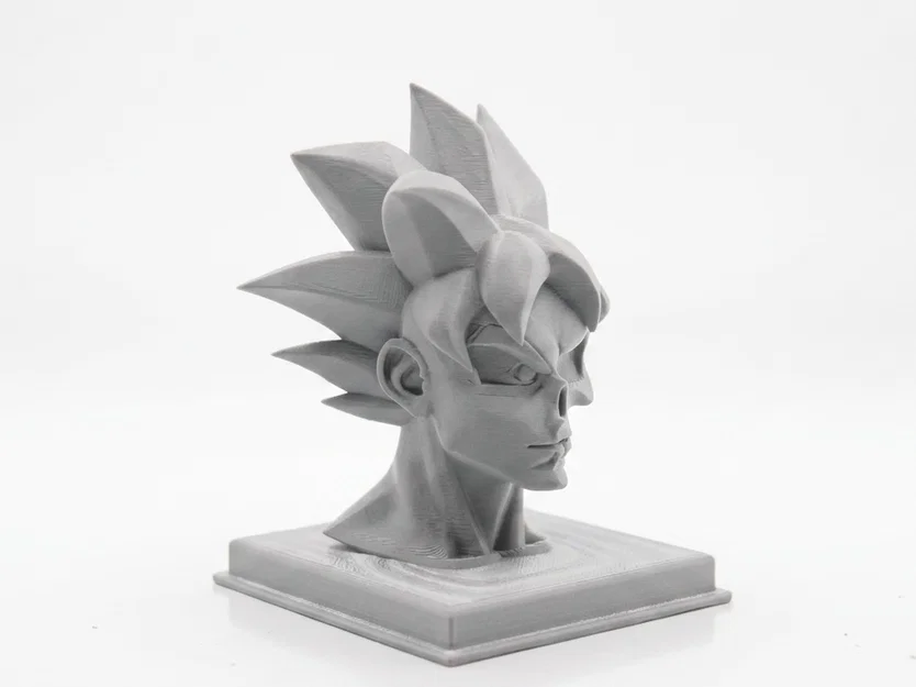 Mô hình 3D tượng Goku bán diện đầu lâu - Bản in Anime độc lạ - Image 2