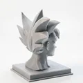 Mô hình 3D tượng Goku bán diện đầu lâu - Bản in Anime độc lạ - Thumbnail 3
