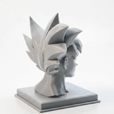 Mô hình 3D tượng Goku bán diện đầu lâu - Bản in Anime độc lạ