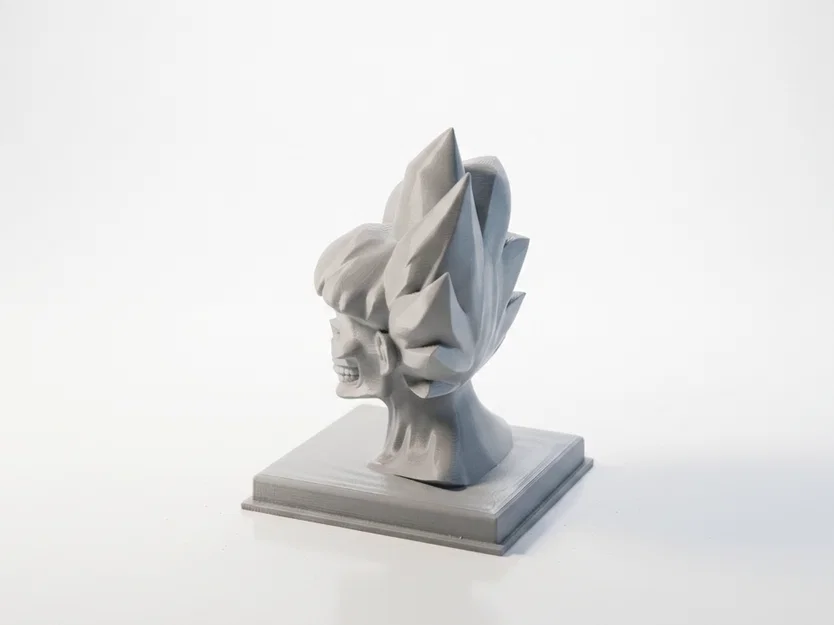Mô hình 3D tượng Goku bán diện đầu lâu - Bản in Anime độc lạ - Image 4