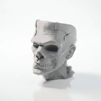 Mô hình điêu khắc 3D nửa sọ Frankenstein - Độc đáo và ma mị