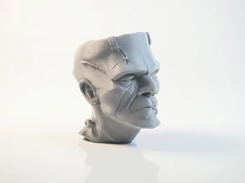 Mô hình điêu khắc 3D nửa sọ Frankenstein - Độc đáo và ma mị - Image 2