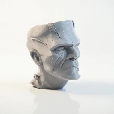 Mô hình điêu khắc 3D nửa sọ Frankenstein - Độc đáo và ma mị