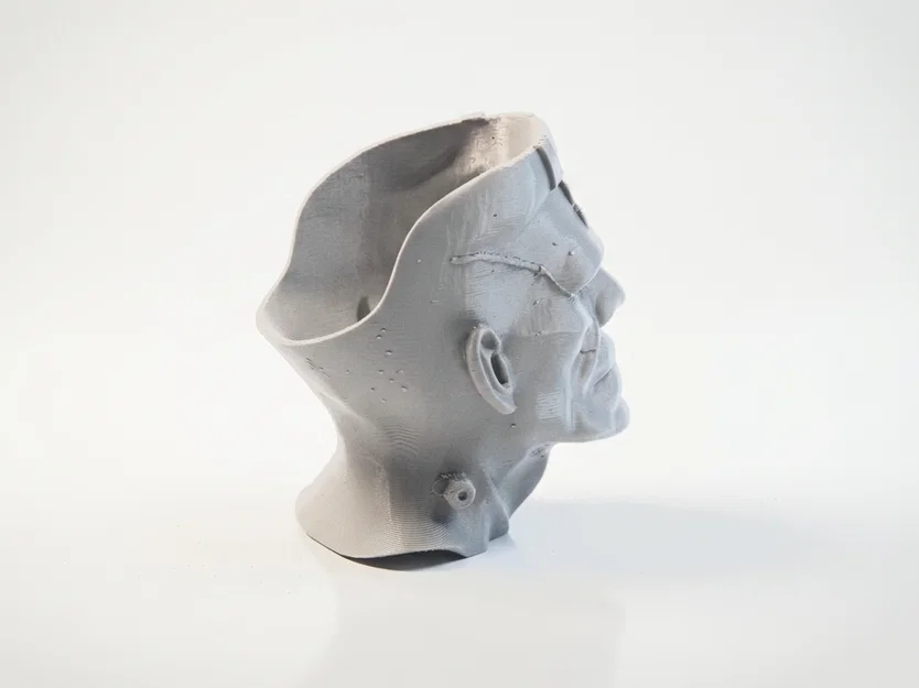 Mô hình điêu khắc 3D nửa sọ Frankenstein - Độc đáo và ma mị - Image 3