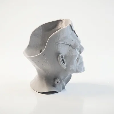 Mô hình điêu khắc 3D nửa sọ Frankenstein - Độc đáo và ma mị
