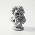 Tượng Bán Thân Đầu Lâu Nửa Mặt Phong Cách Gothic - Mẫu In 3D - Thumbnail 1