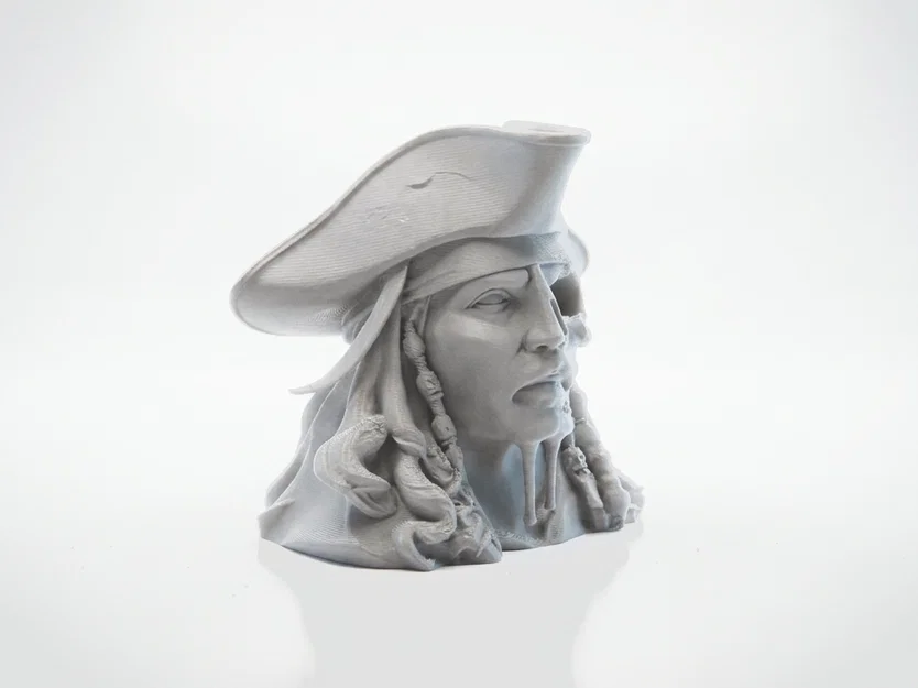 Mô hình 3D đầu lâu Jack Sparrow cực chất (Half Skull Face) - Image 2