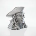 Mô hình 3D đầu lâu Jack Sparrow cực chất (Half Skull Face) - Thumbnail 2