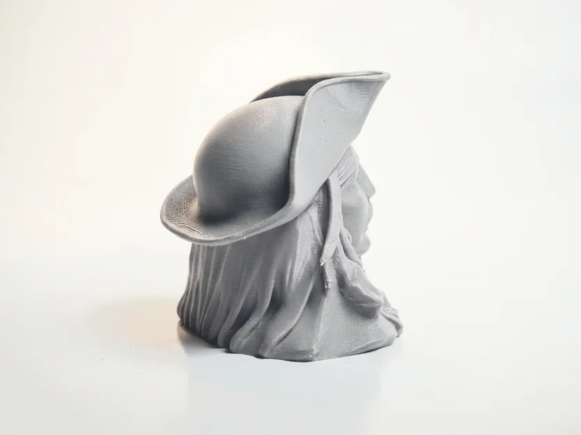 Mô hình 3D đầu lâu Jack Sparrow cực chất (Half Skull Face) - Image 3