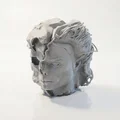 Mô hình điêu khắc 3D nửa mặt đầu lâu - Độc đáo và đầy ma mị - Thumbnail 1