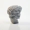 Mô hình 3D Điêu khắc Nửa mặt Đầu lâu Nghệ thuật Gothic - Thumbnail 3