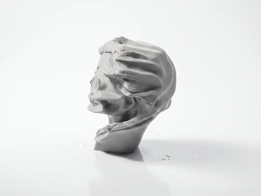 Mô hình Điêu khắc Đầu lâu Gothic Nửa mặt in 3D - Image 4
