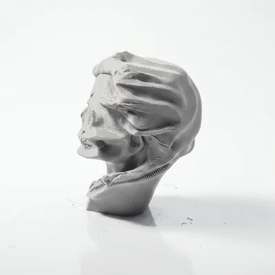 Mô hình Điêu khắc Đầu lâu Gothic Nửa mặt in 3D