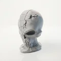 Mô hình đầu lâu nứt 3D (Half Skull Face Figurine Sculpture) - Thumbnail 1