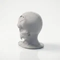 Mô hình đầu lâu nứt 3D (Half Skull Face Figurine Sculpture) - Thumbnail 4