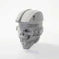 Mô hình tượng bán thân Master Chief nửa đầu lâu in 3D - Thumbnail 1