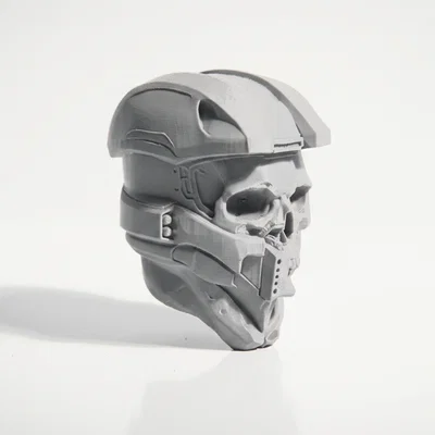 Mô hình tượng bán thân Master Chief nửa đầu lâu in 3D