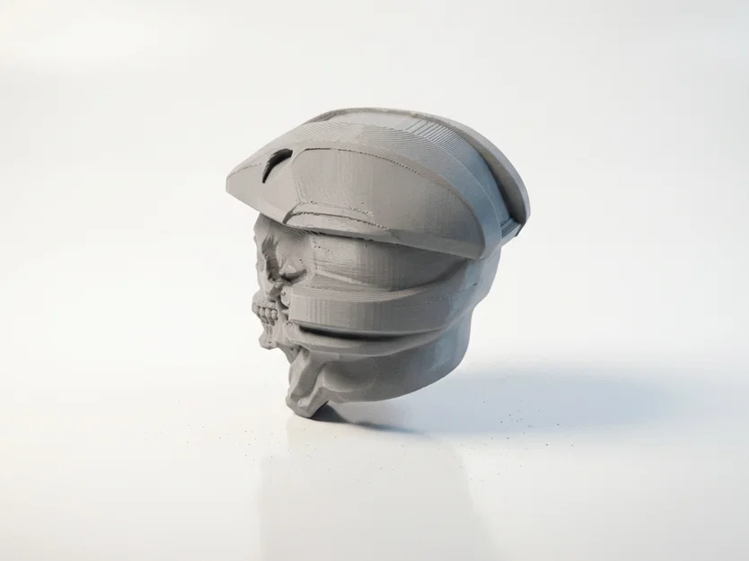 Mô hình tượng bán thân Master Chief nửa đầu lâu in 3D - Image 4