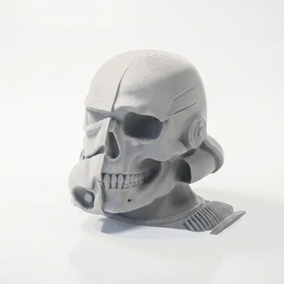 Mô hình điêu khắc đầu lâu Stormtrooper in 3D (Half Skull Stormtrooper)