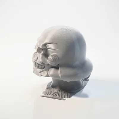 Mô hình điêu khắc đầu lâu Stormtrooper in 3D (Half Skull Stormtrooper)