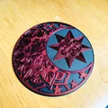 Đế lót ly Mandala + Ngôi sao Slavic - Thumbnail 1