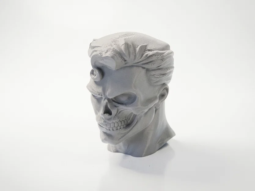 Mô hình tượng in 3D Superman nửa người nửa đầu lâu (Half Skull Face) - Image 1