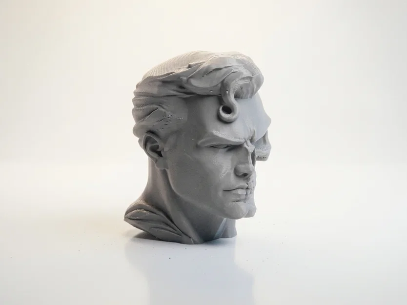 Mô hình tượng in 3D Superman nửa người nửa đầu lâu (Half Skull Face) - Image 2