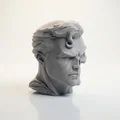 Mô hình tượng in 3D Superman nửa người nửa đầu lâu (Half Skull Face) - Thumbnail 2