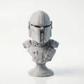Mô hình tượng bán thân đầu lâu Mandalorian - In 3D Star Wars - Thumbnail 1
