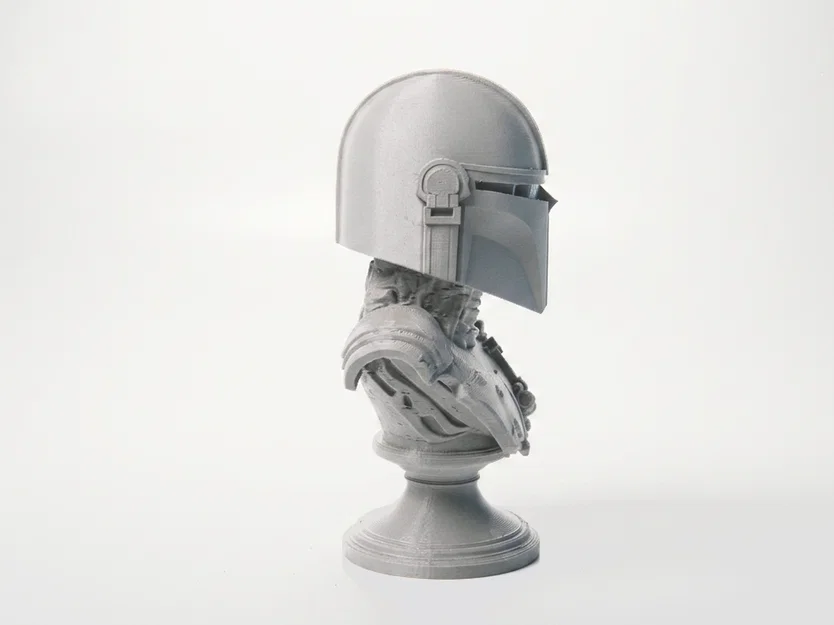 Mô hình tượng bán thân đầu lâu Mandalorian - In 3D Star Wars - Image 2