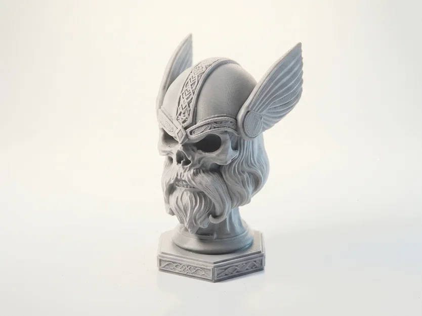 Mô hình tượng bán thân Thor kết hợp đầu lâu in 3D - Sculpture 3D Printable - Image 1