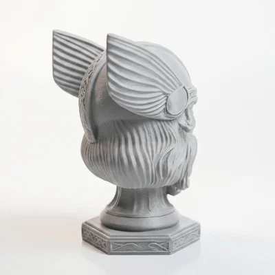 Mô hình tượng bán thân Thor kết hợp đầu lâu in 3D - Sculpture 3D Printable