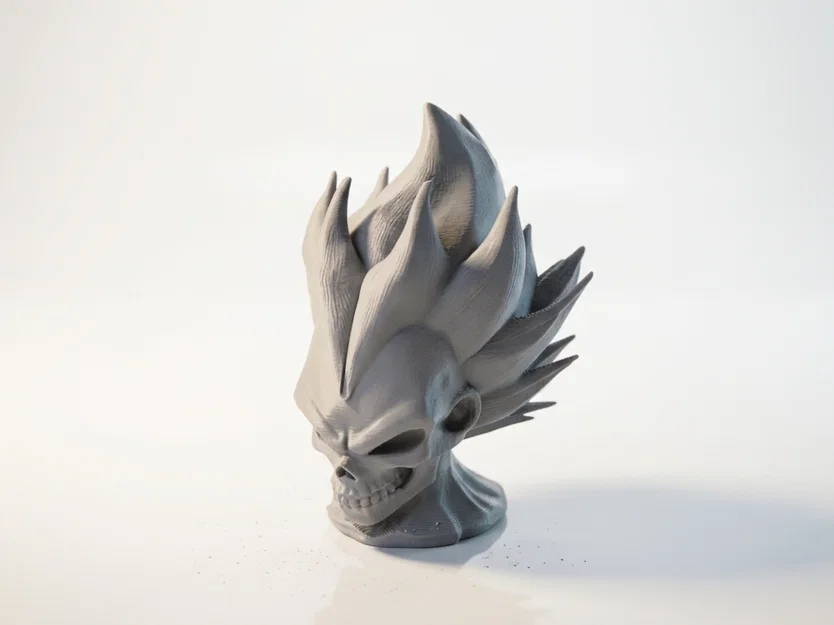 Mô hình đầu lâu Vegeta Dragon Ball in 3D cực chất - Image 1