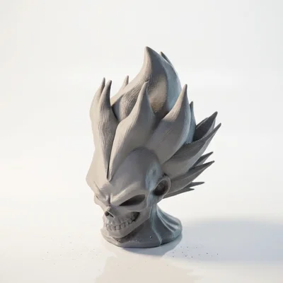 Mô hình đầu lâu Vegeta Dragon Ball in 3D cực chất