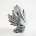 Mô hình đầu lâu Vegeta Dragon Ball in 3D cực chất - Thumbnail 2