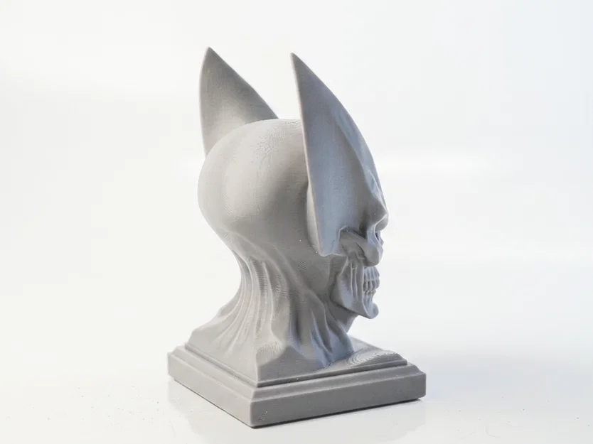 Tượng Bán Thân Wolverine Nửa Đầu Lâu - Mô Hình In 3D Độc Đáo - Image 3