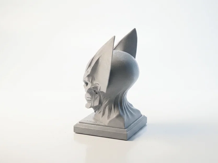Tượng Bán Thân Wolverine Nửa Đầu Lâu - Mô Hình In 3D Độc Đáo - Image 4