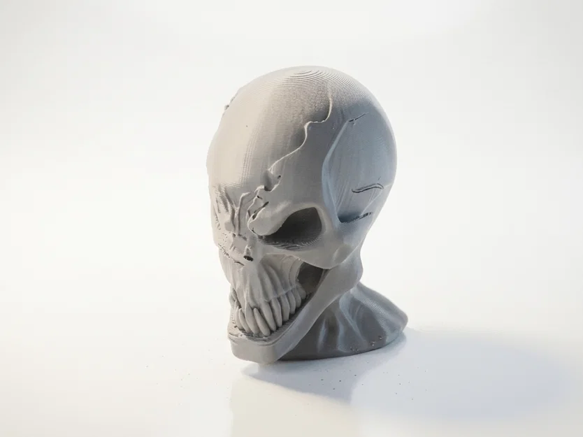 Mô hình điêu khắc Half Skull Venom in 3D - Image 1