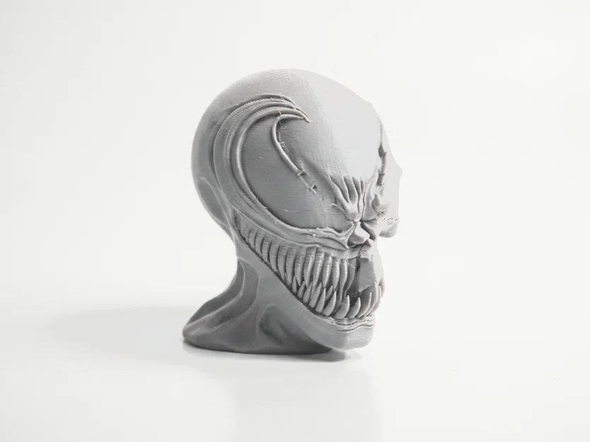 Mô hình điêu khắc Half Skull Venom in 3D - Image 2