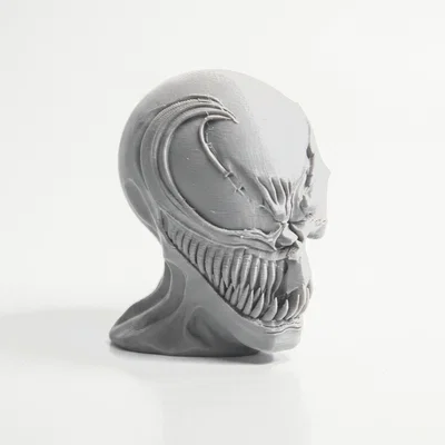 Mô hình điêu khắc Half Skull Venom in 3D